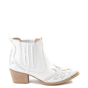 Lonestar Western Inspired WhiteAnkle Bootie
